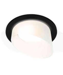 Комплект встраиваемого светильника Ambrella light Techno Spot XC7622046 SBK/FR черный песок/белый матовый (C7622, N7175)
