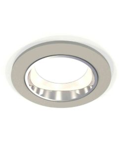 Комплект встраиваемого светильника Ambrella light Techno Spot XC6514003 SGR/PSL серый песок/серебро полированное (C6514, N6112)