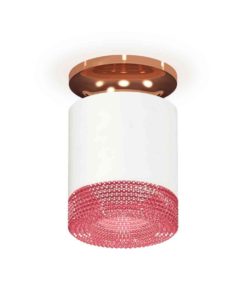 Комплект накладного светильника Ambrella light Techno Spot XS7401143 SWH/PPG/PI белый песок/золото розовое полированное/розовый (N7930, C7401, N7193)